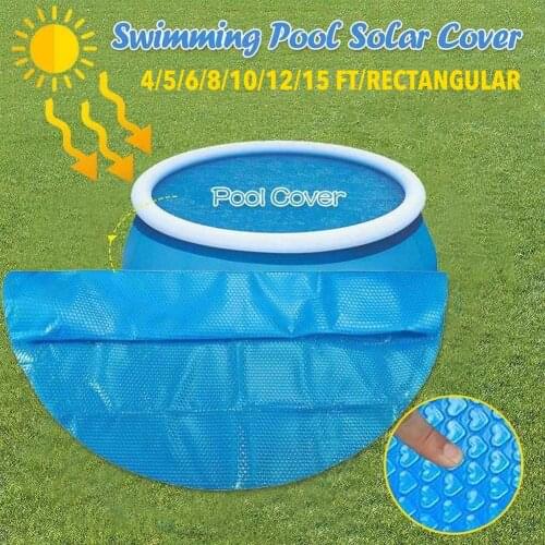 HOT 4/5/6/8/10/12/15 Feet Newest Pool Cover Round Solar Swimming Pool Tub Cover 450cm Outdoor Bubble Blanket Accessories