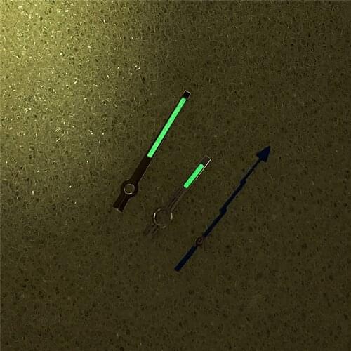 Watch Hands Pointers Green Luminous Needles Lightning Second Hand for NH35/NH36 Watch Movement Accessories