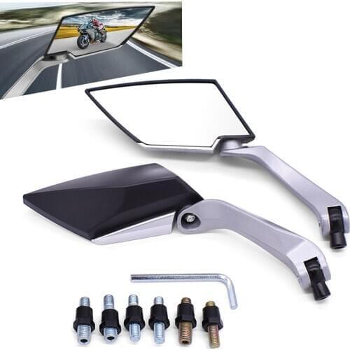 For Yamaha XTZ700 TENERE XT1200Z SUPER TENERE xp 530 500 Motorcycle Mirror Scooter E-Bike Back Side Rear View Mirrors Black