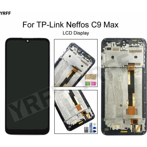LCD Screens For TP-Link Neffos C9 Max LCD Display Touch Screen Digitizer Assembly Phone Panel Repair Sets 3M Glue Wipes