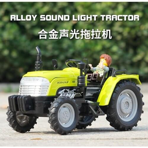 1:32 Die-cast Farm Vehicles Mini Car Model Engineering Car Model Tractor Engineering Car Tractor Toys Model for Kids Xmas Gift