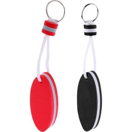 2Pcs Floating Keyring Float Beach Seaside Water Sports Key Holder Keychain
