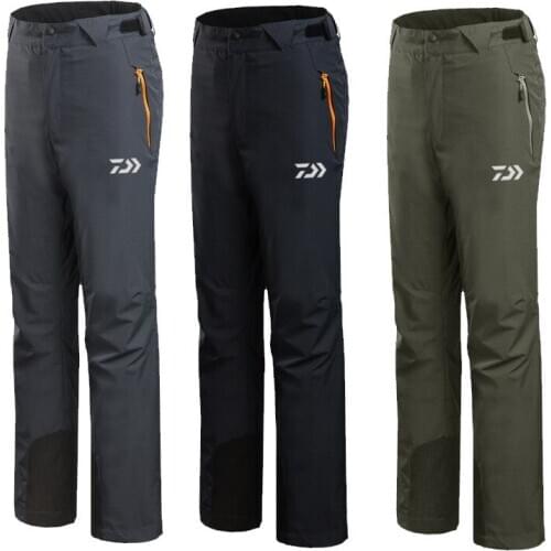 2020 DAIWA Fishing Pants Mens Outdoor Waterproof Warm Fishing Pants Mountaineering Cycling Pants Daiwa Fishing Pants