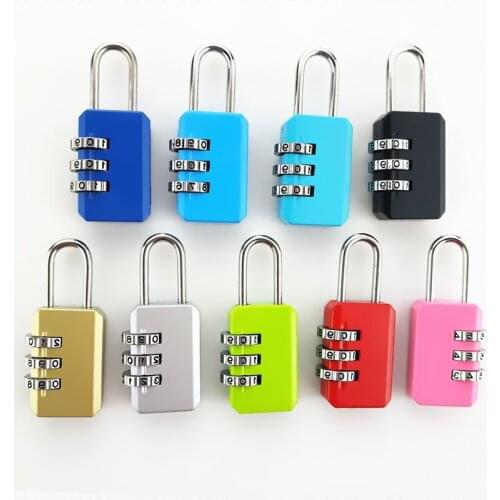 3 Dial Digit Number Combination Password Lock Travel Security Protect Locker Travel Lock for Luggage/Bag/Backpack/Drawer