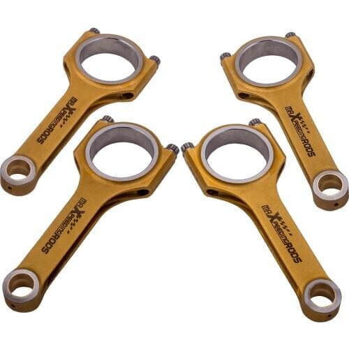 4PCS Titanizing Racing Connecting Rods For VW Golf MK4 Gti 1.8T 144mm TüV Certification ARP 2000 Bolts 4340 Racing conrods