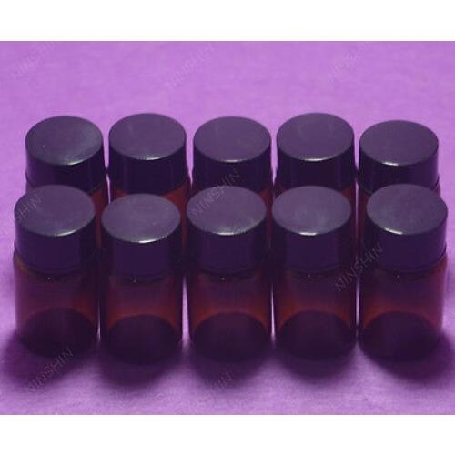 7ML Amber Reagent Bottle,Sample,Penicillin Vials,With PP Screw Lid,10PCS/LOT