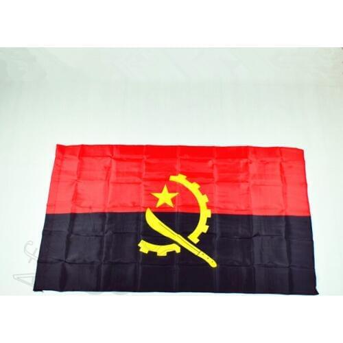 Angola 90*150cm flag Banner 3x5 Foot national flag for meet,Parade,party.Hanging,decoration