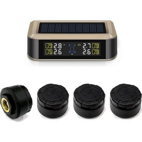 T601X-TL TPMS Sensor Tire Pressure Monitoring System Power Wireless Real-time Displays 4 Tire Pressure Temperature Solar TPMS