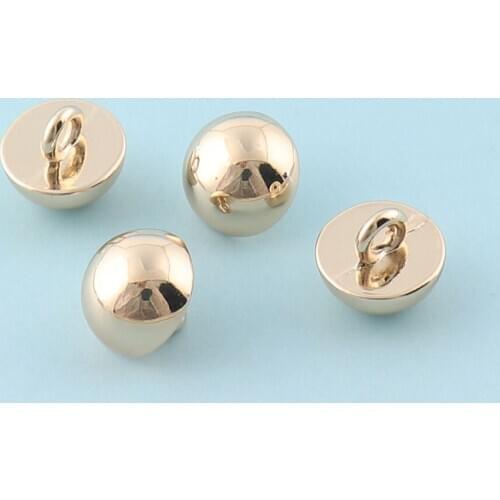 9mm Shining Buttons Metal Buttons Shank Buttons Sheild Clothing button Buttons Light gold Coat Button Sewing buttons