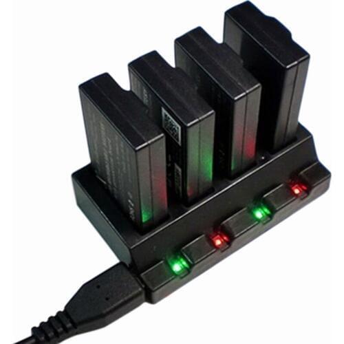 Toy Parts 4 In 1 Port USB Battery Charger For Parrot Minidrones Rolling Spider Mambo Drone