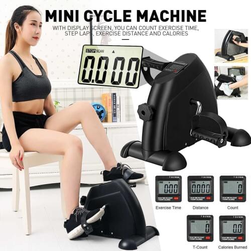 Indoor mini stepper fitness portable bike pedal exerciser LCD Home exerciser bike fitness equipmrnt leg arm lose weight machine