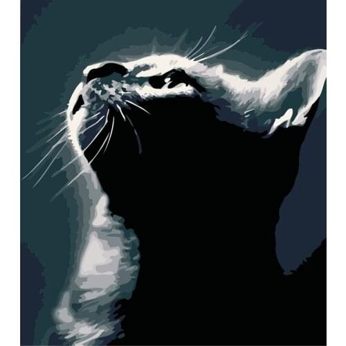 Lovely Cats DIY Oil Painting By Numbers Canvas Painting For Wedding Decoration Home Decor Drop Shipping