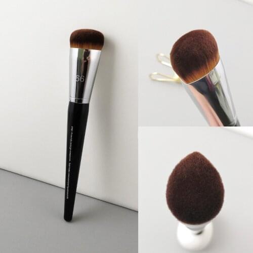 S #66 Pro Press full coverage complexion Makeup brushes Foundation Liquid cream Make up brush cosmetic tools Synthetic hair