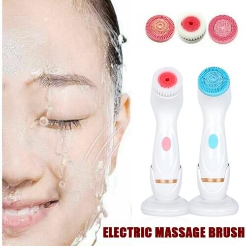 Makeup Brushes Silicone Face Cleansing Brush Skin Care Tools Electric Facial Cleanser Wash Massager Beauty Instruments Products