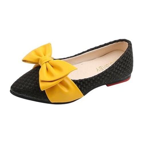 Girls Leather Shoes for Children Wedding Dress Princess School Shoes Kids Summer Bow-knot Black Student Sandals Korean Fashion