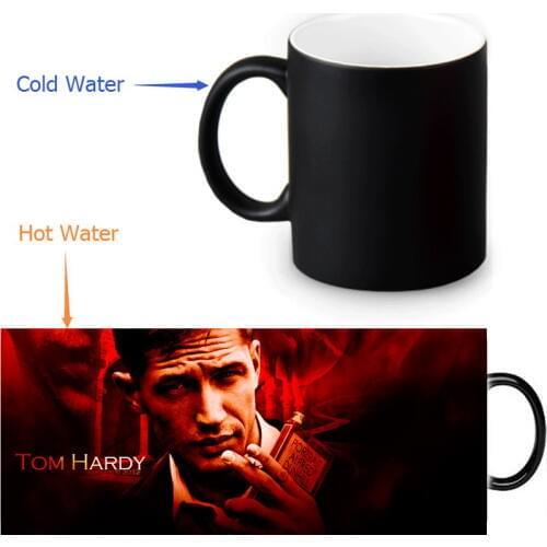 Beautiful Tom Hardy Magic Color Changing Coffee Mug 350ml/12oz Water Tea Mugs