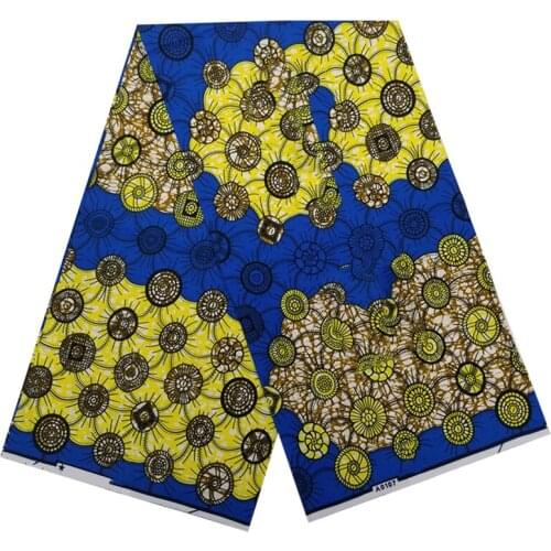 Wedding Dress Material For Sewing 100%Cotton Veritable Best Quality Ankara Style Nigerian Wax Dye Prints Fabric 6 Yards S-P 5-29