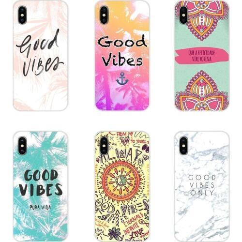 Soft Skin Cover For Xiaomi Mi4 Mi5 Mi5S Mi6 Mi A1 A2 5X 6X 8 9 Lite SE Pro Mi Max Mix 2 3 2S Positive Good Vibes Only Love Happy