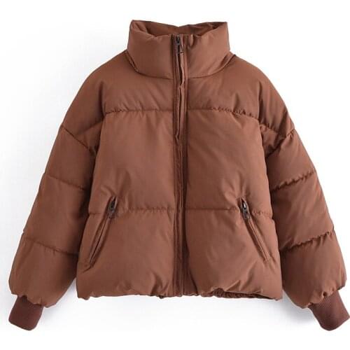 JC · KILIG 2021 New Stand Collar Loose Thickened Warm Cotton Jacket W63098R