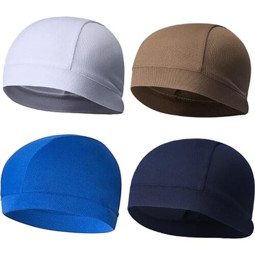 Cooling Summer Cycling Cap Mesh Breathable Sweat Wicking Running Solid Hat Cap Odorless Sweat-absorbent No Discoloration
