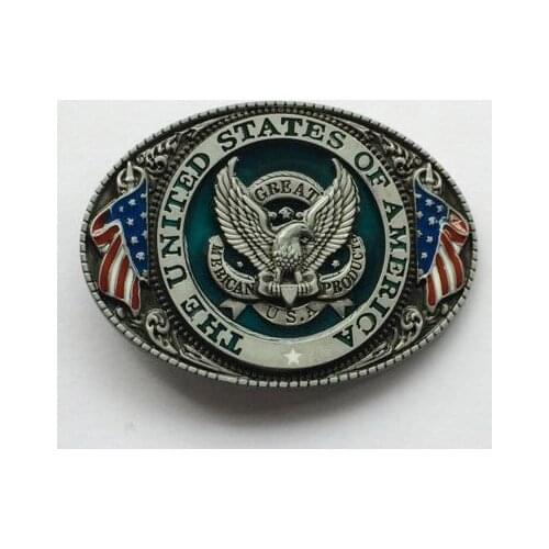 Great America Proudct Eagle USA Belt Buckle