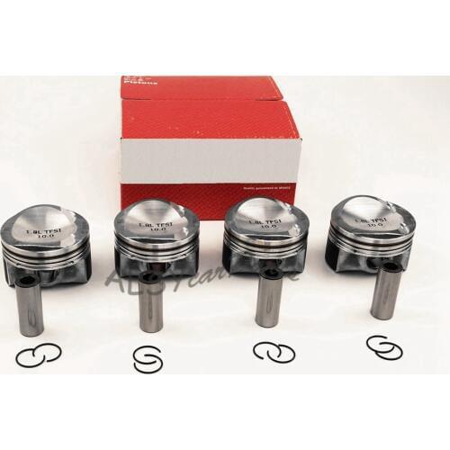 YIMIAOMO OEM 4Pcs Pistons 82.5mm Pin 21mm 06H 107 065 BS For VW Golf Passat Audi A3 A4 A5 TT Skoda Superb Seat Leon 1.8TSI CDAA