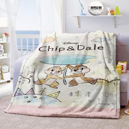 Disney Private Pluto Chip n Dale Blanket Throws for Kids Autumn Winter Throw Bedlinen Covers Flatsheet Bed Sheets Christmas Gift