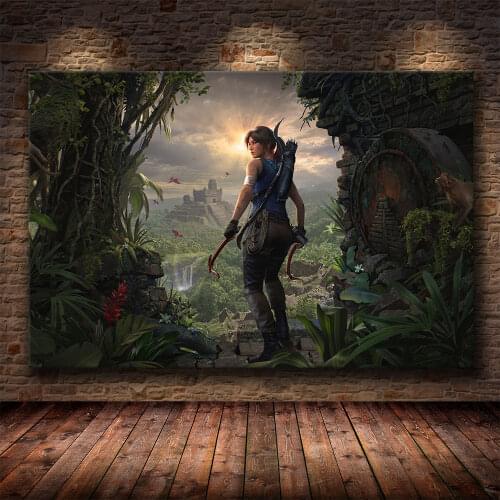 The Poster Decoration Painting of Tomb Raider on HD Canvas Painting Art Posters and Prints Painting Pictures Cuadros Decor