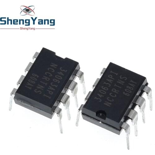 10PCS MC34063API MC34063 34063 DIP8 DIP Boost or buck power DC/DC converter