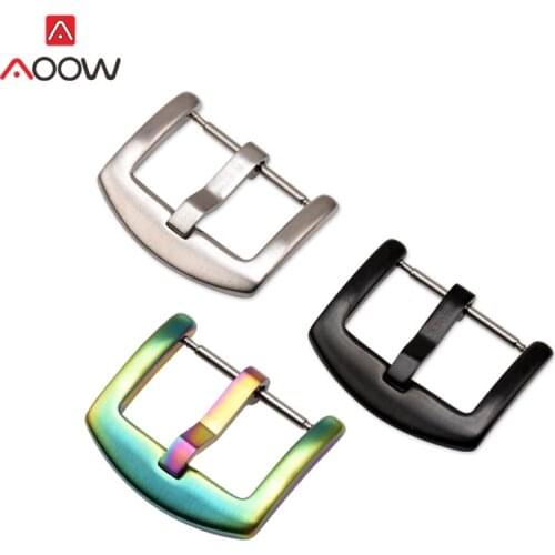 High Quality Stainless Steel Watch Buckle 16mm 18mm 20mm 22mm 24mm 26mm Metal Clasp Pin Buckle Watch Repair Accessories