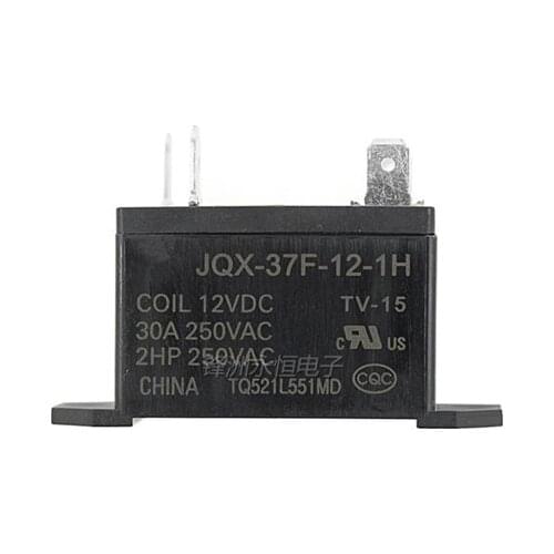 2pcs 4pins 12V JQX-37F-12-1H HF37F-37F-12-1H 30A 250VAC Relay