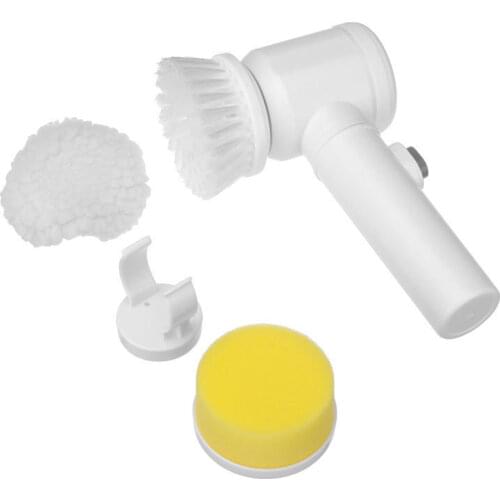 5-in-1 Handheld Bathtub Brush Kitchen Bathroom Sink Electric Brush Cleaning Tool 3 Brush Head Efficient Cleaning Toilet Tub