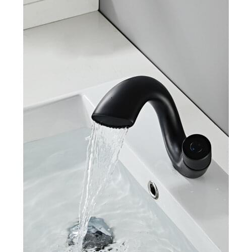 Basin Faucet Modern Black Bathroom Sink Mixer Tap Brass Chrome Wash basin Faucet Single Handle Single Hole Crane For Bathroom