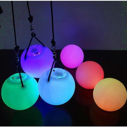 LED Hand Props Hot selling women led poi thrown balls for accessories hand belly dance props on sale 50PCS SN427