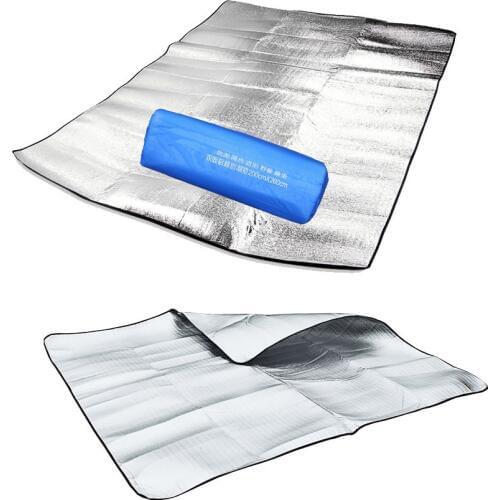 Outdoor camping mat air mattress picnic blanket picnic mat pads Aluminum Foil mats Double Side Camping Dampproof beach mat
