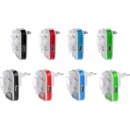 USB Universal Battery Charger LCD Indicator Screen EU/US Plug For Cell Phones