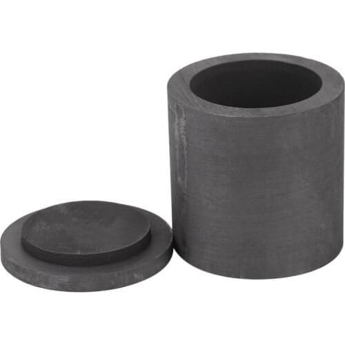 High Purity Graphite Melting Crucible Casting With Lid Cover 40*40mm For Silver&black