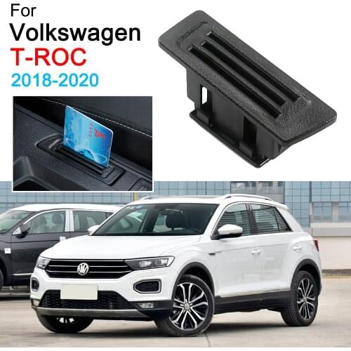 Coin and Card Slot Storage Box Card Inserter for Volkswagen VW T-ROC T Roc TROC Accessories 2018 2019 2020