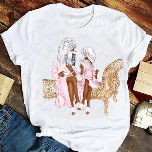 Women Graphic T Top Lady Print Female Tee T-Shirt 90s Daughter Short Sleeve Mother Mom Mama Cartoon Tshirts Clothes