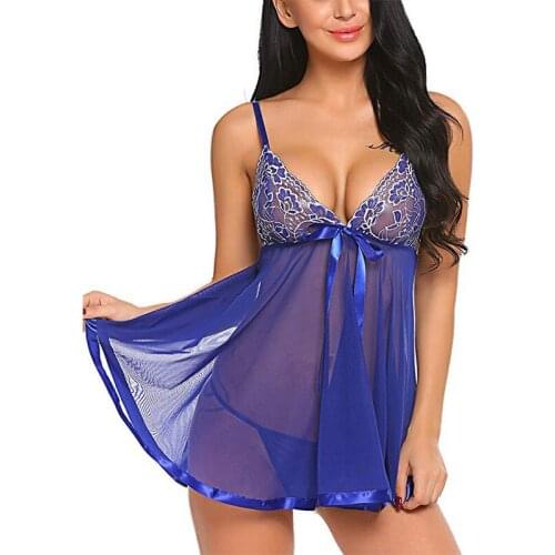 Women Sexy Plus Size Nightwear Nightgown Extra Large Size Lace Black Sleep Shirts Female Sleepwear Night Dress Camisones