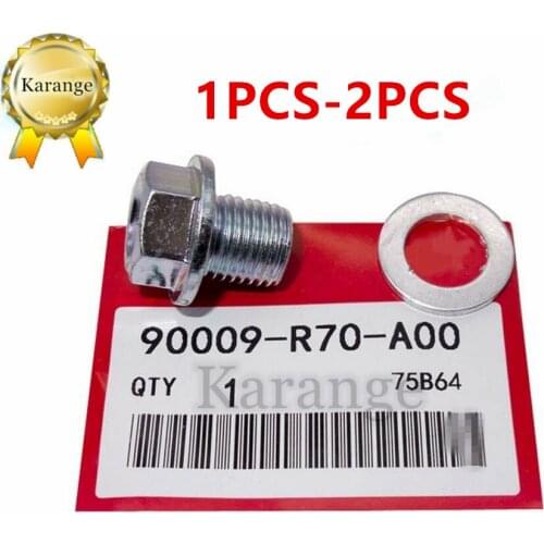 1X-2X M14x1.5mm Engine Oil Drain Plug Bolt for Honda Accord CR-V CRX Civic Del Sol Element Prelude 90009-R70-A00 90009R70A00