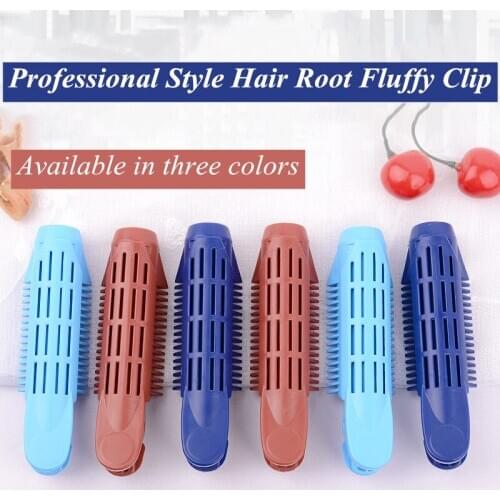 Hot 3Pcs Korea Natural Fluffy Hair Clip Set Curly Hair Resin Hair Root Fluffy Clip Bangs Hair Styling Clip Hair Accessories