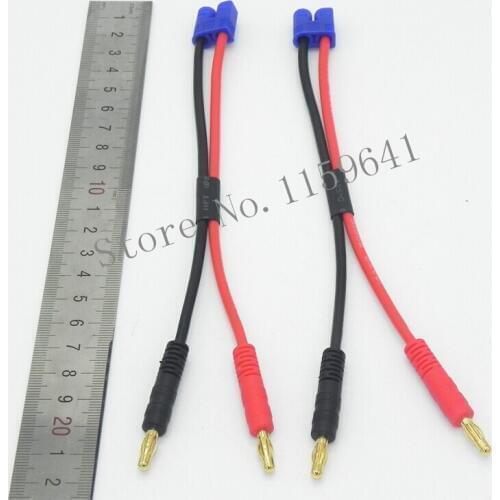 50 sets / lot EC3 connector to 4.0 Golden banana plug with cable for Rc Battery