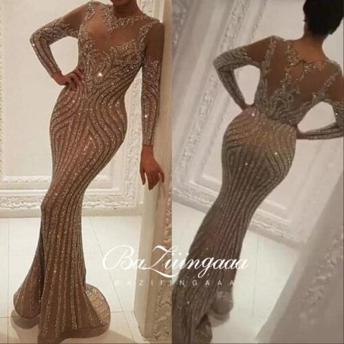 New Elegant Woman Evening Gown Plus size slim printed long evening dress Suitable for Formal Parties