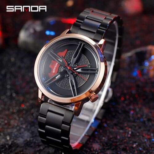 BASID Men Fashion Car Rim Watch Custom Design Wristwatch Wheel Hub Business Watches Man Top Brand Luxury Gentleman Male Classic