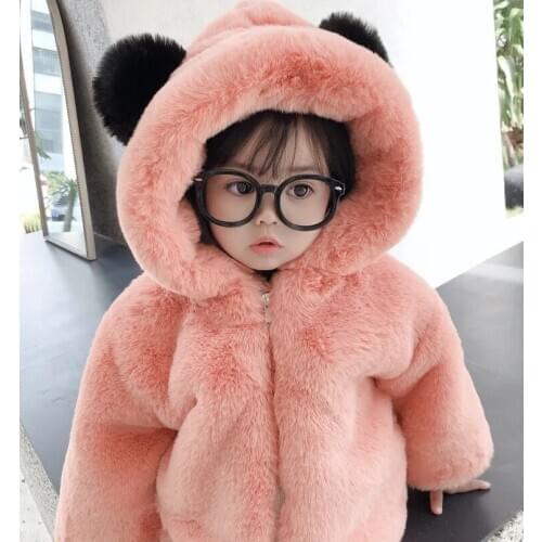 2020 new spring autumn/winter Girls Kids velvet coat cotton-padded clothes comfortable cute baby Clothes Children Clothing