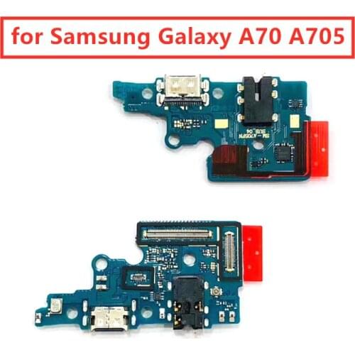For Samsung Galaxy A70 A705 USB Charger Port Dock Connector PCB Board Ribbon Flex Cable Charging Port Component Replacement