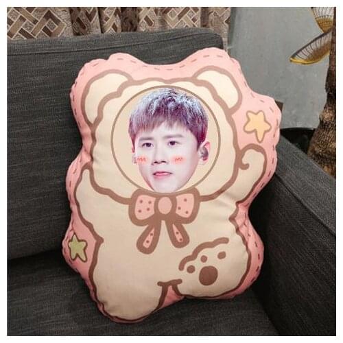 Singer Zhang Jie Humanoid Pillow Real Photos Waiting Surrounding Shaped Pillow Cartoon Doll Doll Waist Cushion Home Decor Star