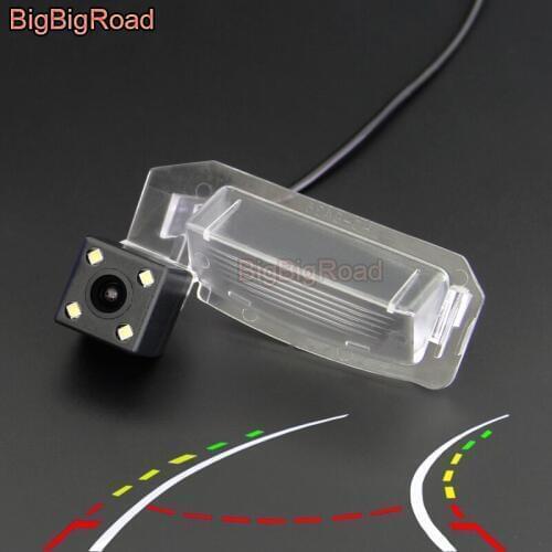 BigBigRoad Car Dynamic Trajectory Tracks Rear View Camera For Mitsubishi Outlander 2018 Lancer Sportback Eclipse Cross i-MiEV