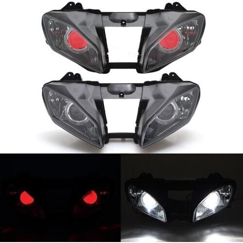 Motorcycle Custom Modified Front Headlight HID Projector Conversion Head Lamp Assembly Fits For Yamaha YZF R6 2008-2015